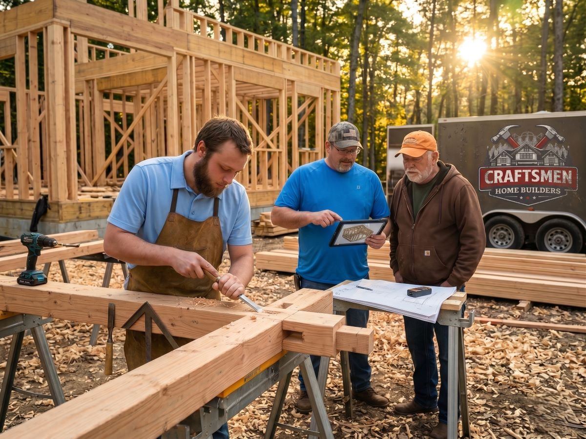 Three generations of carpenters