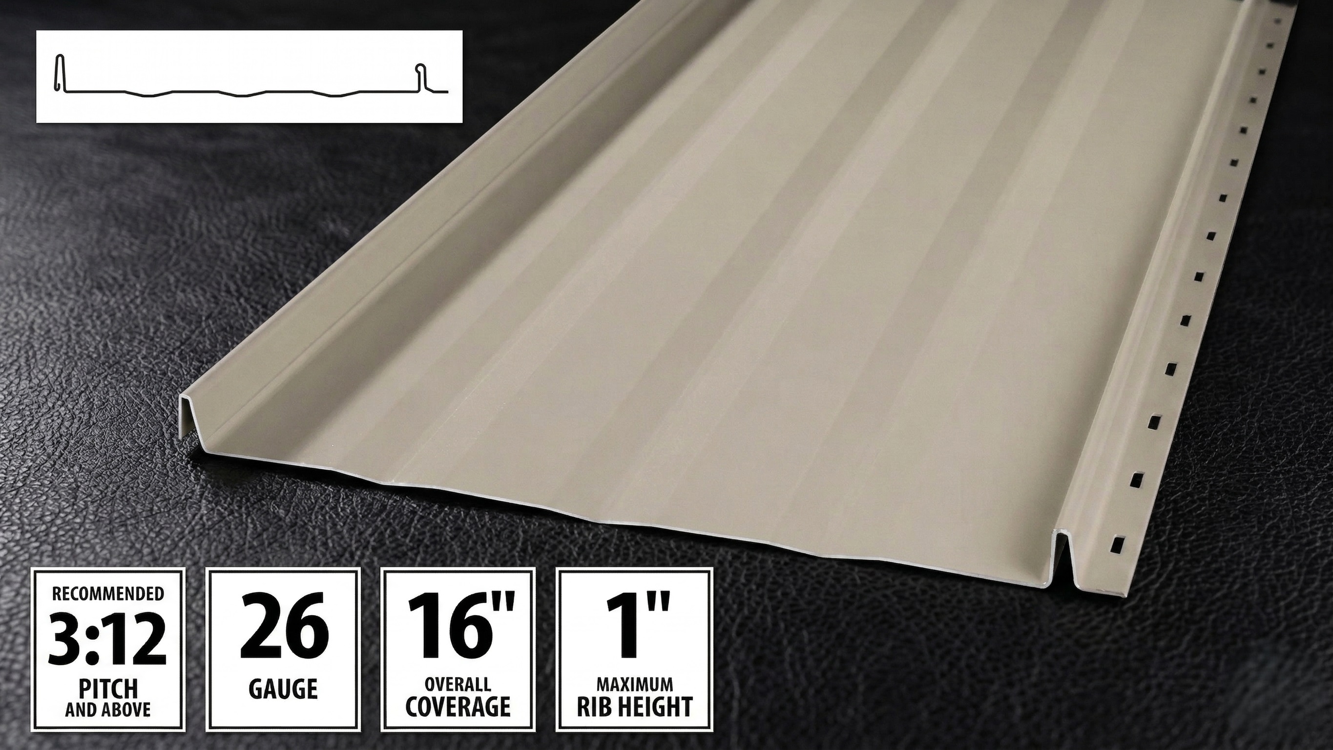 Horizon-Loc Standing Seam Panel Specifications